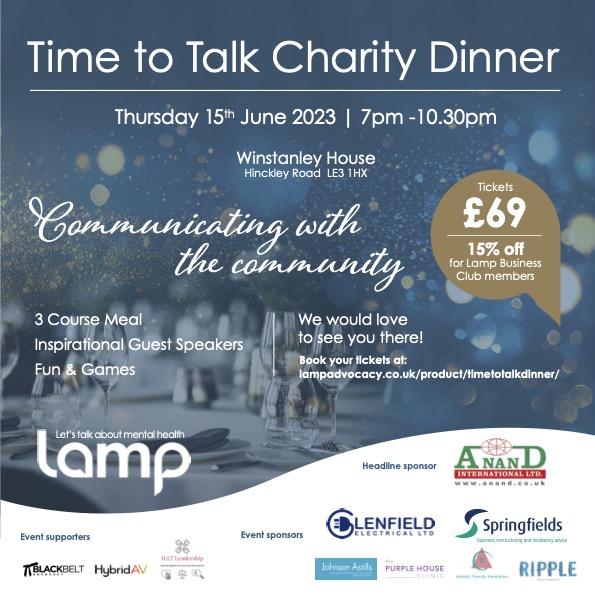 Mental Health Time to Talk 15th June Lamp Advocacy