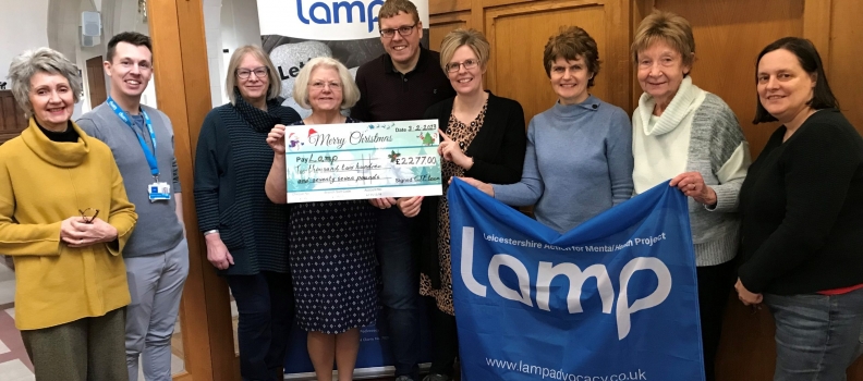 Knighton Christmas Tree Festival raises £2,277 for Lamp!